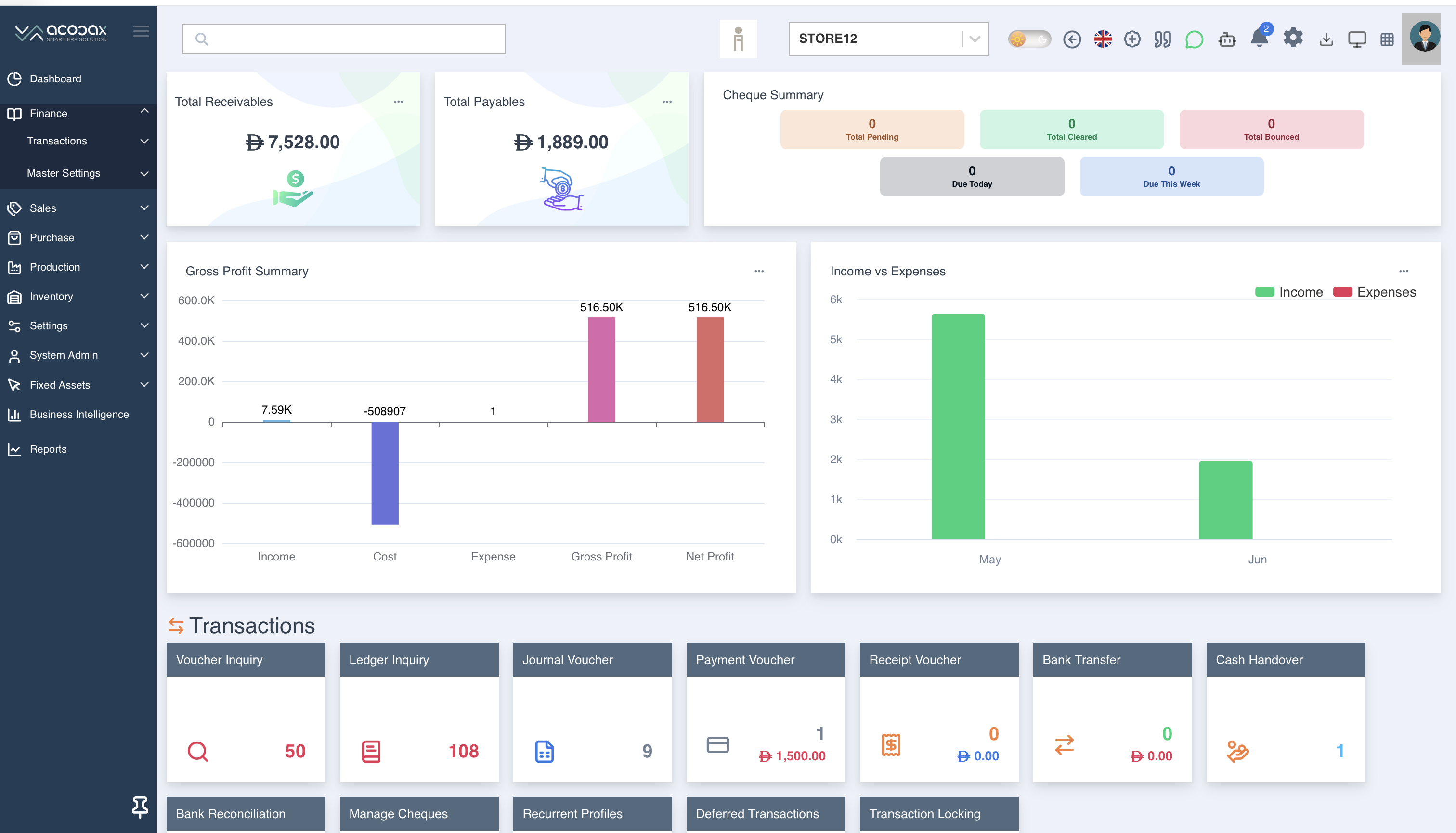 Finance Dashboard