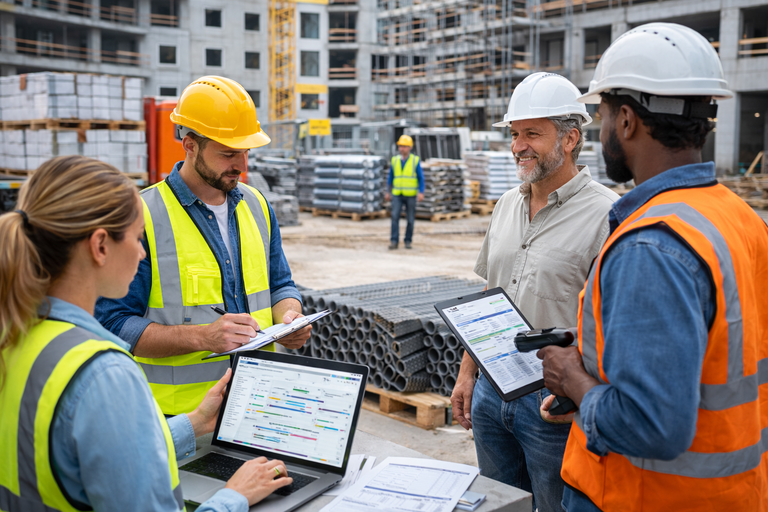 Financial visibility and reporting system in contracting ERP with real-time insights